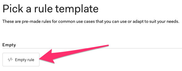 Screenshot - Auth0 empty rule template